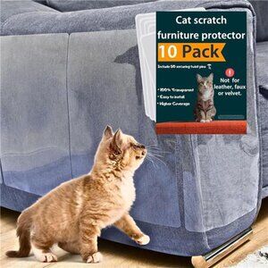 Cat Couch Protector,10 Pack,Anti Cat Scratch Furniture Protector,Couch Protector